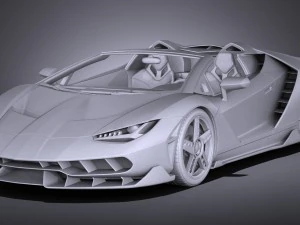 Centenario LP770-4 Roadster 2017 3D Model