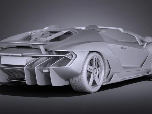 Centenario LP770-4 Roadster 2017 3D Model