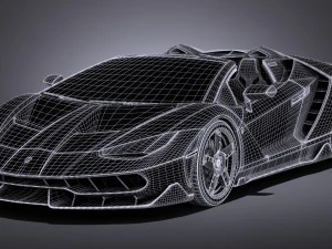 Centenario LP770-4 Roadster 2017 3D Model