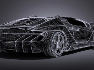 Centenario LP770-4 Roadster 2017 3D Model