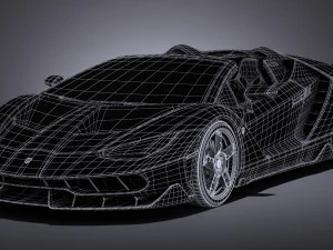 Centenario LP770-4 Roadster 2017 3D Model