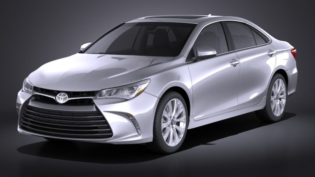 Toyota Camry LE 2017 Model 3D .c4d .max .obj .3ds .fbx .stl .blend