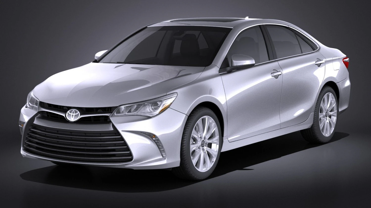Toyota Camry LE 2017 3D Model .c4d .max .obj .3ds .fbx .stl .blend