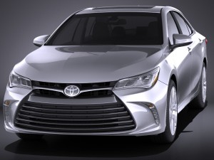 Toyota Camry LE 2017 Model 3D