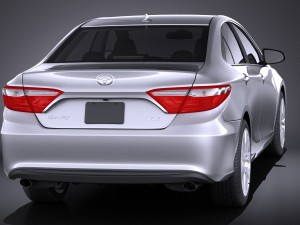 Toyota Camry LE 2017 Model 3D