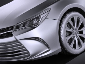 Toyota Camry LE 2017 Model 3D