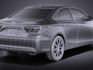 Toyota Camry LE 2017 Model 3D