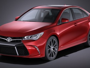 toyota camry xse 2017 3D Model