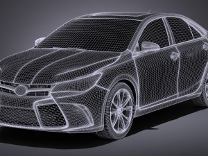 Toyota Camry XSE 2017 Model 3D