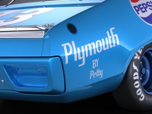 Plymouth Roadrunner Nascar Richard Petty 1971 Modèle 3D