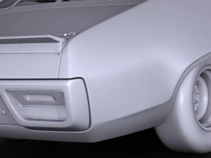 Plymouth Roadrunner Nascar Richard Petty 1971 3D Model