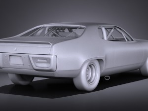 Plymouth Roadrunner Nascar Richard Petty 1971 Modèle 3D