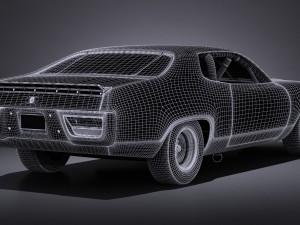 Plymouth Roadrunner Nascar Richard Petty 1971 Modèle 3D