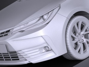 Toyota Corolla 2017 Modelo 3D