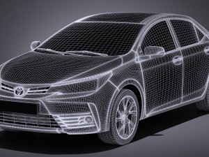Toyota Corolla 2017 Modelo 3D