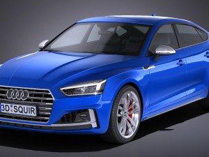 Audi S5 Sportback 2017 3D Model