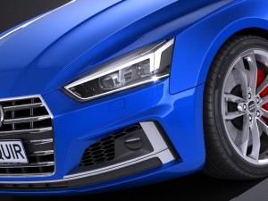 Audi S5 Sportback 2017 3D Model