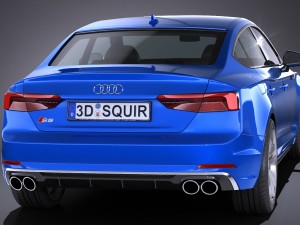 Audi S5 Sportback 2017 3D Model