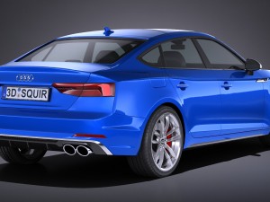 Audi S5 Sportback 2017 3D Model