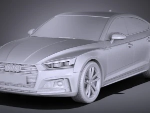 Audi S5 Sportback 2017 3D Model