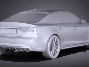 Audi S5 Sportback 2017 3D Model