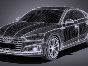 Audi S5 Sportback 2017 3D Model