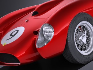 Ferrari 250 Testa Rossa 1957-1958 Modelo 3D