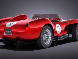 Ferrari 250 Testa Rossa 1957-1958 Modelo 3D