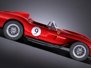 Ferrari 250 Testa Rossa 1957-1958 Modelo 3D