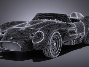 Ferrari 250 Testa Rossa 1957-1958 Modelo 3D