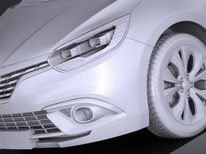Renault Grand Scenic 2017 3D Model