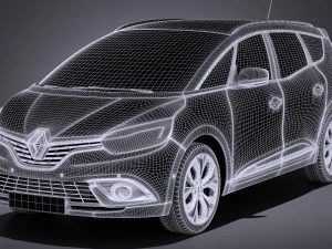 Renault Grand Scenic 2017 3D Model