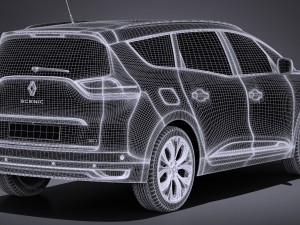Renault Grand Scenic 2017 Modèle 3D