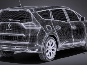 Renault Grand Scenic 2017 3D Model