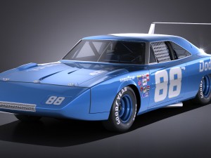 Dodge Charger Daytona 1969 Nascar 3Dモデル