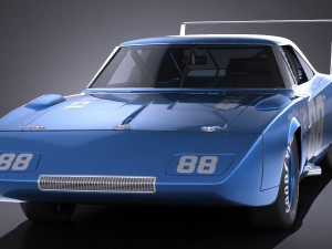 Dodge Charger Daytona 1969 Nascar Modello 3D