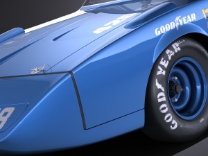 Dodge Charger Daytona 1969 Nascar Modello 3D
