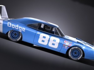 Dodge Charger Daytona 1969 Nascar Modello 3D