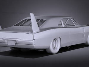 Dodge Charger Daytona 1969 Nascar Modello 3D