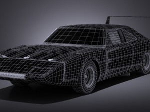 Dodge Charger Daytona 1969 Nascar Modello 3D