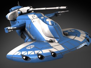 Star Wars AAT Battletank Blue 3D Model
