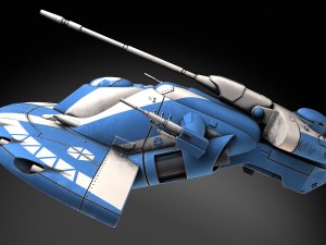 Star Wars AAT Battletank Blue Modèle 3D