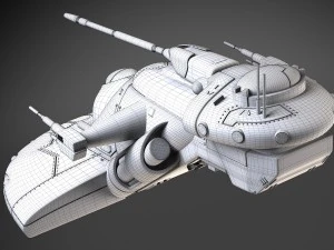 स्टार वार्स एएटी बैटलटैंक ब्लू 3D मॉडल