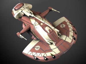 Star Wars AAT Battletank Red Model 3D