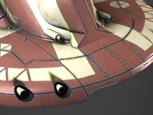 Star Wars AAT Battletank Red 3D Model