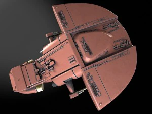 Star Wars AAT Battletank Red 3D Model