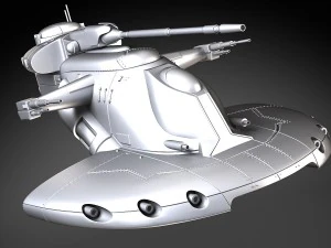 Star Wars AAT Battletank Red 3D Model