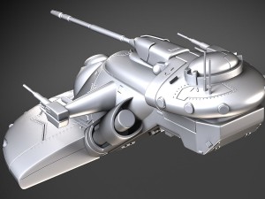 Star Wars AAT Battletank Red Model 3D