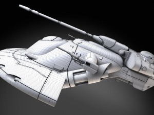 Star Wars AAT Battletank Red Model 3D