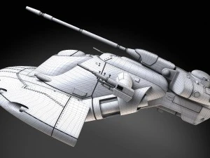 Star Wars AAT Battletank Red 3D Model